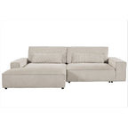 US Pride Furniture 105.52 inch Facing Chaise Sectional Oversize Sofa