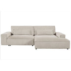 US Pride Furniture 105.52 inch Facing Chaise Sectional Oversize Sofa