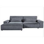 US Pride Furniture 105.52 inch Facing Chaise Sectional Oversize Sofa