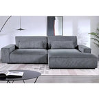 US Pride Furniture 105.52 inch Facing Chaise Sectional Oversize Sofa