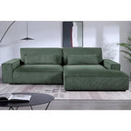 US Pride Furniture 105.52 inch Facing Chaise Sectional Oversize Sofa