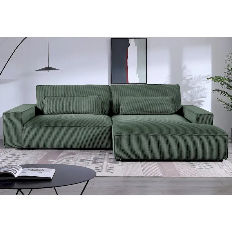 US Pride Furniture 105.52 inch Facing Chaise Sectional Oversize Sofa
