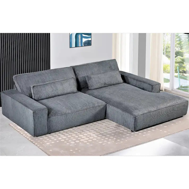 US Pride Furniture 105.52 inch Facing Chaise Sectional Oversize Sofa