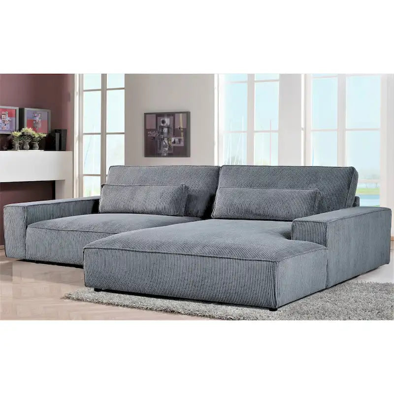 US Pride Furniture 105.52 inch Facing Chaise Sectional Oversize Sofa