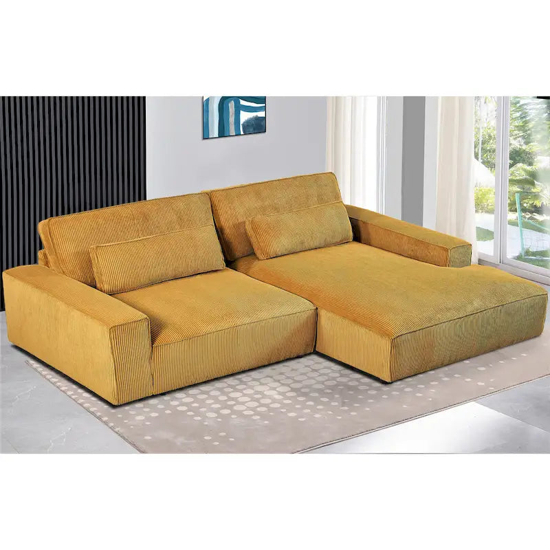 US Pride Furniture 105.52 inch Facing Chaise Sectional Oversize Sofa