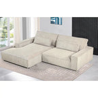 US Pride Furniture 105.52 inch Facing Chaise Sectional Oversize Sofa