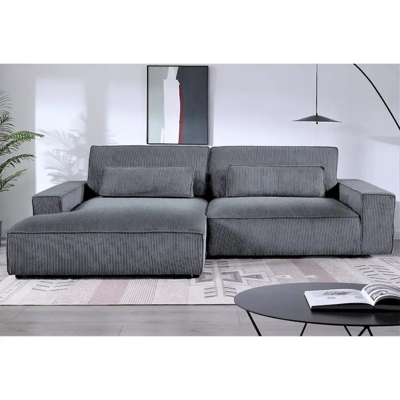 US Pride Furniture 105.52 inch Facing Chaise Sectional Oversize Sofa