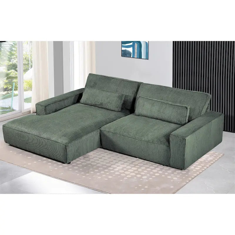 US Pride Furniture 105.52 inch Facing Chaise Sectional Oversize Sofa