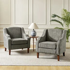 Lucretius Armchair with Nailhead Trim Set of 2 by HULALA HOME