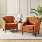 Lucretius Armchair with Nailhead Trim Set of 2 by HULALA HOME