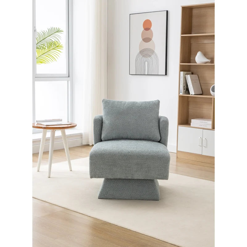 Chenille Upholstered 360 Degree Swivel Accent Chairs for Living Room,Bedroom