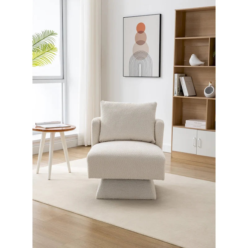 Chenille Upholstered 360 Degree Swivel Accent Chairs for Living Room,Bedroom