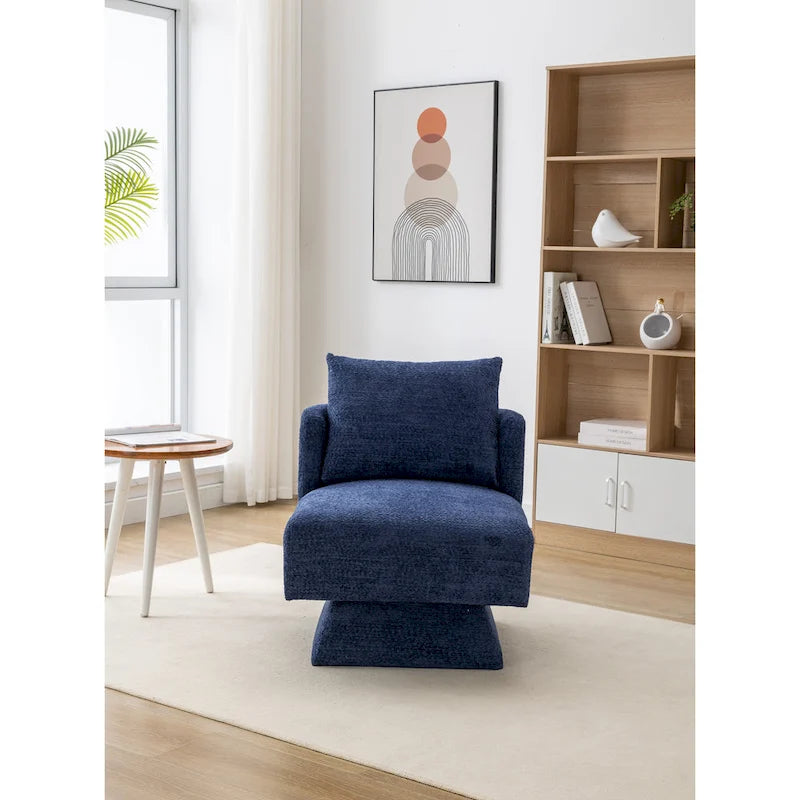 Chenille Upholstered 360 Degree Swivel Accent Chairs for Living Room,Bedroom