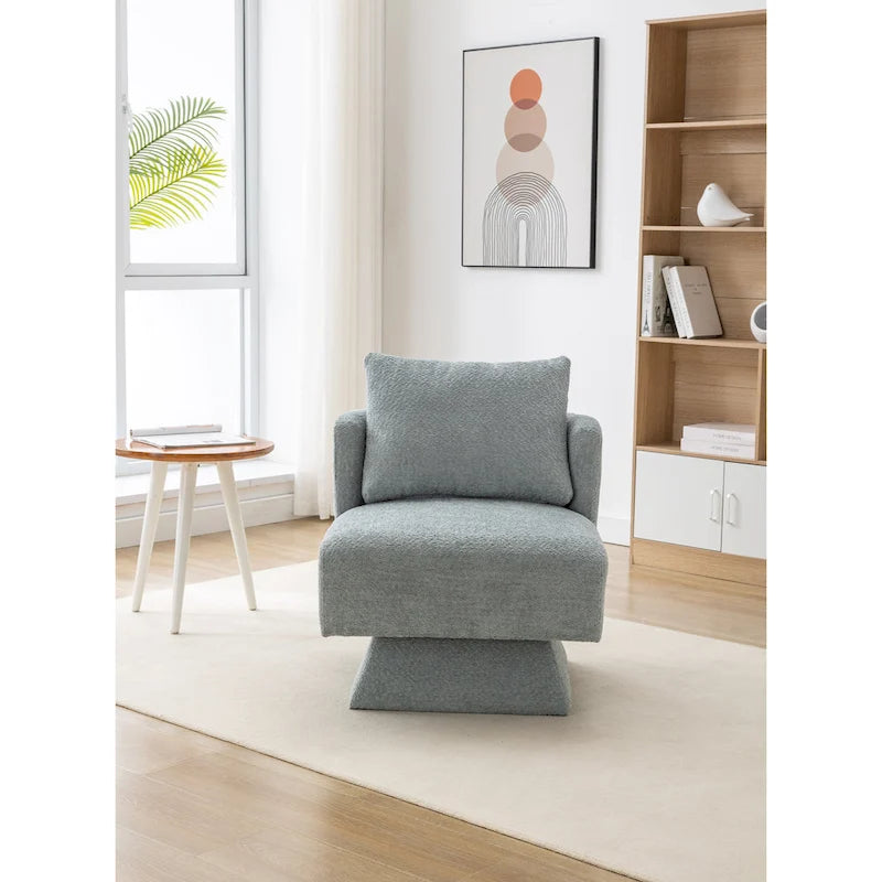 Chenille Upholstered 360 Degree Swivel Accent Chairs for Living Room,Bedroom
