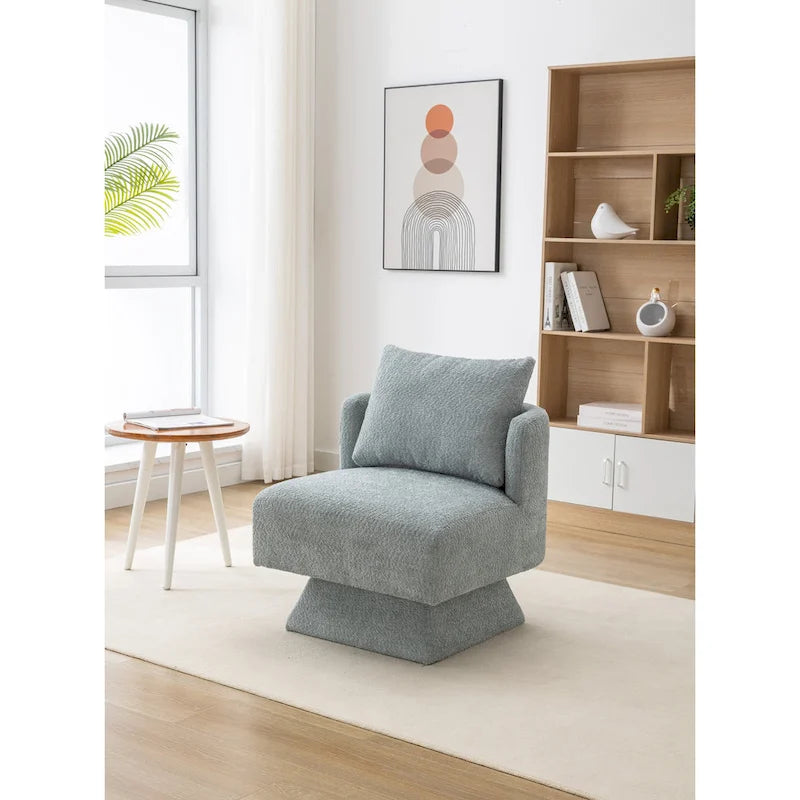 Chenille Upholstered 360 Degree Swivel Accent Chairs for Living Room,Bedroom