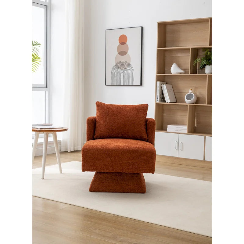 Chenille Upholstered 360 Degree Swivel Accent Chairs for Living Room,Bedroom