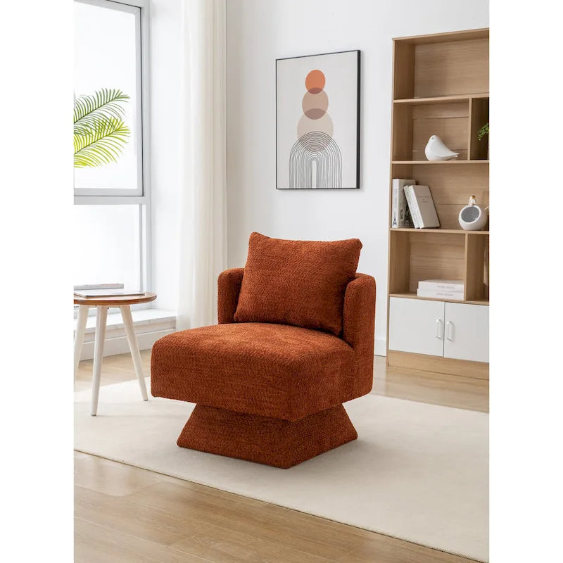 Chenille Upholstered 360 Degree Swivel Accent Chairs for Living Room,Bedroom
