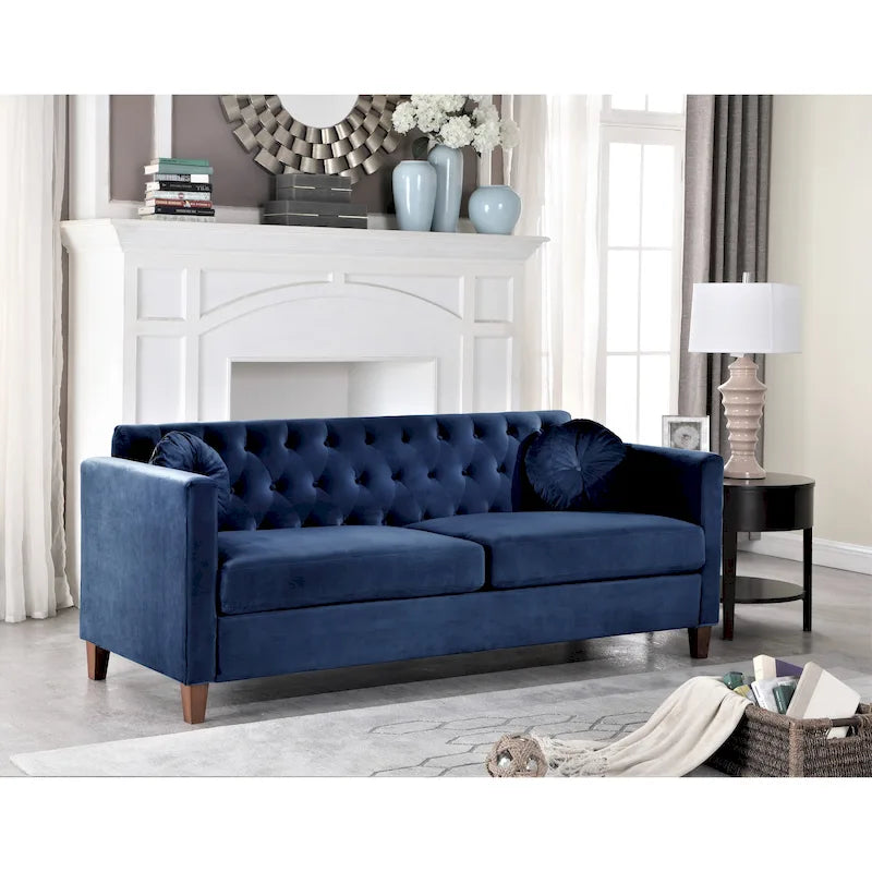 Lory Kitts Classic Velvet Chesterfield Sofa