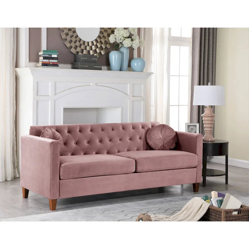 Lory Kitts Classic Velvet Chesterfield Sofa