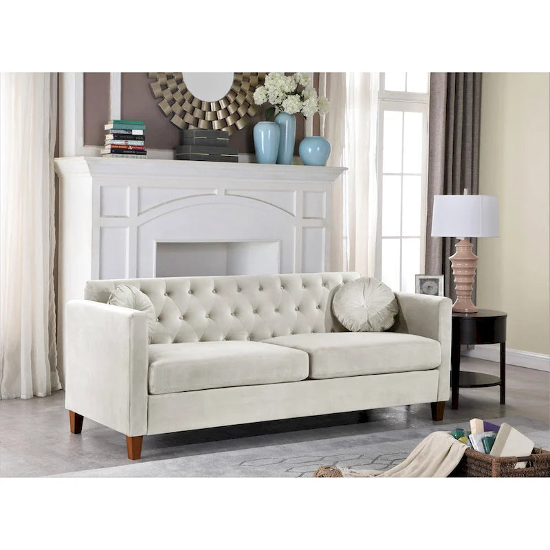 Lory Kitts Classic Velvet Chesterfield Sofa