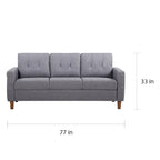Rossetti Mid-Century Tufted Upholstered Sofa
