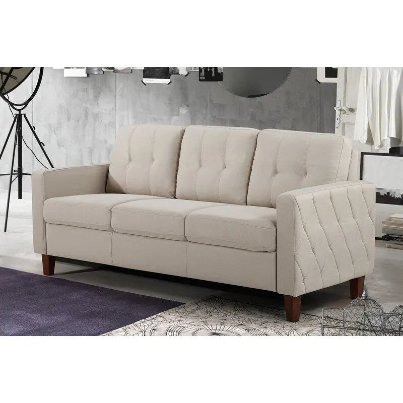 Rossetti Mid-Century Tufted Upholstered Sofa