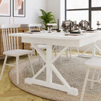 9' x 40 Rectangular Antique Rustic Solid Pine Folding Dining Table