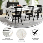 9' x 40 Rectangular Antique Rustic Solid Pine Folding Dining Table