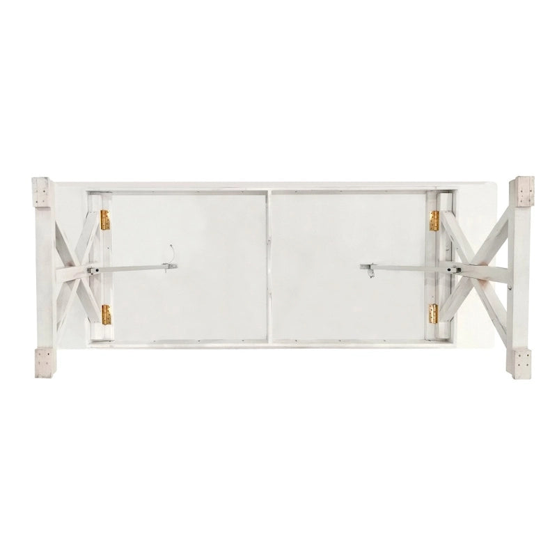 9' x 40 Rectangular Antique Rustic Solid Pine Folding Dining Table