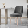 Boucle Polyester Upholstered Side Chair - Water/ Stain Resistant