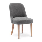 Boucle Polyester Upholstered Side Chair - Water/ Stain Resistant