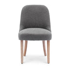 Boucle Polyester Upholstered Side Chair - Water/ Stain Resistant