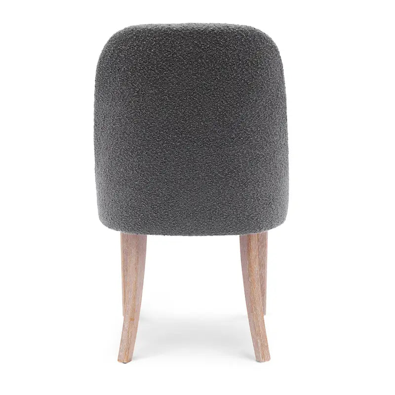 Boucle Polyester Upholstered Side Chair - Water/ Stain Resistant
