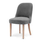 Boucle Polyester Upholstered Side Chair - Water/ Stain Resistant