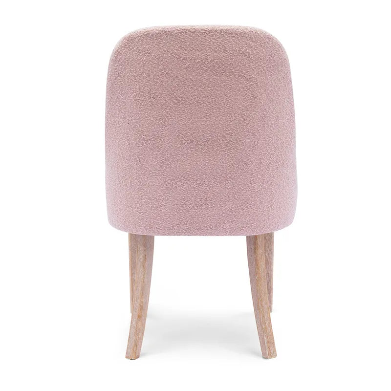 Boucle Polyester Upholstered Side Chair - Water/ Stain Resistant