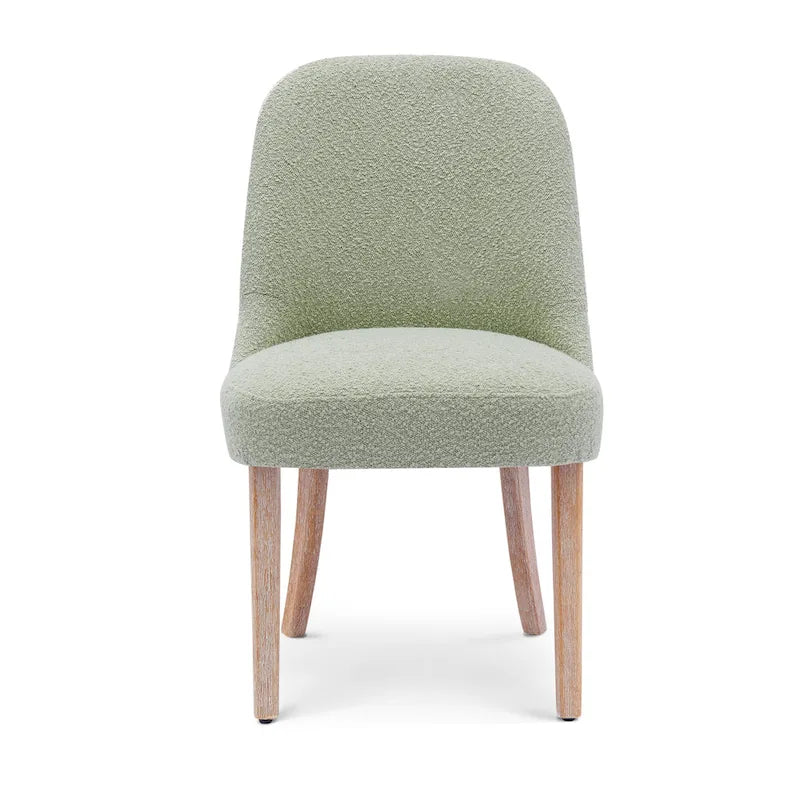 Boucle Polyester Upholstered Side Chair - Water/ Stain Resistant