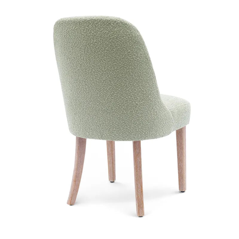 Boucle Polyester Upholstered Side Chair - Water/ Stain Resistant