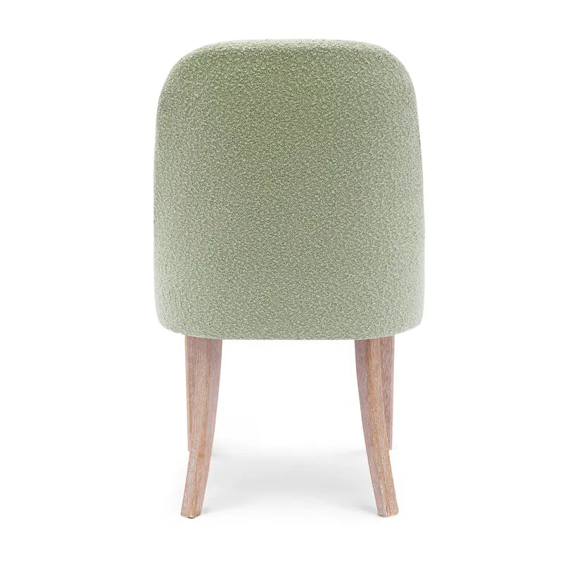 Boucle Polyester Upholstered Side Chair - Water/ Stain Resistant