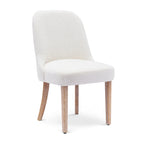 Boucle Polyester Upholstered Side Chair - Water/ Stain Resistant