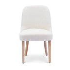 Boucle Polyester Upholstered Side Chair - Water/ Stain Resistant