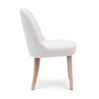 Boucle Polyester Upholstered Side Chair - Water/ Stain Resistant