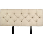 MJL Furniture Sachi Khaki Diamond Tufted Upholstered Headboard