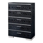 Furniture of America Champs Contemporary Solid Wood 2-Piece Storage Panel Bed and Tall Dresser Set