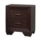 Oatfield Dark Cocoa 5-piece Panel Bedroom Set with 2 Nightstands