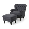 Correia Club Chair and Ottoman Set by Christopher Knight Home