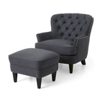 Correia Club Chair and Ottoman Set by Christopher Knight Home