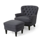 Correia Club Chair and Ottoman Set by Christopher Knight Home