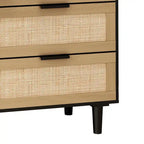 6 drawers Rattan dresser Rattan Drawer