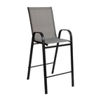 4 Pack Outdoor Barstools with Flex Comfort Material - Patio Stool