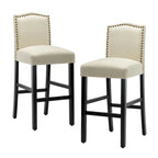 28 Inches Barstools Upholstered Bar Stools Pub Chairs Set of 2